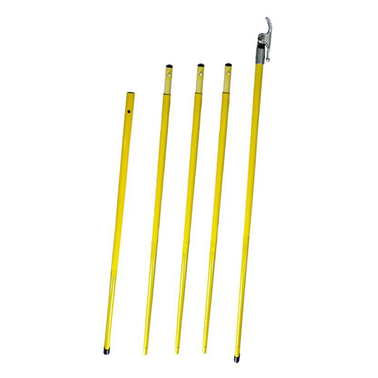 Fiberglass Telescopic Hot Stick Used in Earthing Set of High Voltage 