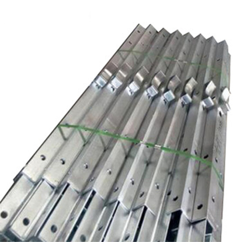 Channel Galvanized Steel Electric Pole Cross Arms For Overhead Power Line 
